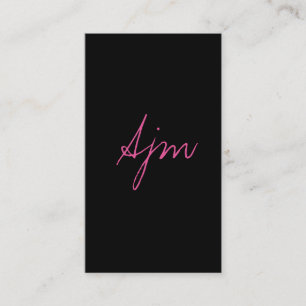 Signature Monogram 2 / Bokeh Business Card