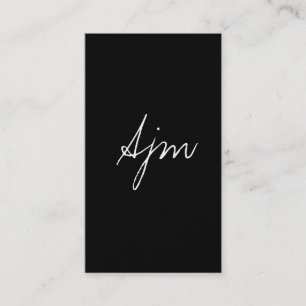 Signature Monogram 2 / Gold Business Card
