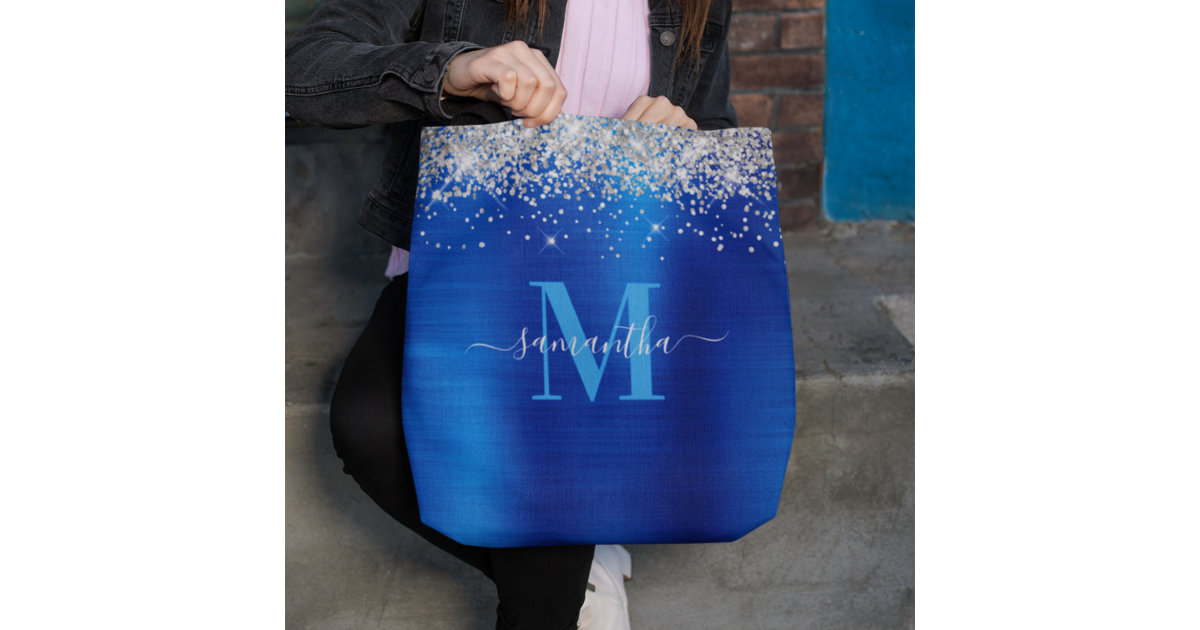 Monogram Tote - Royal Blue