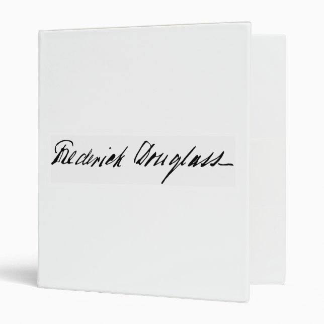 Signature of Abolitionist Frederick Douglass Binder (Front/Inside)