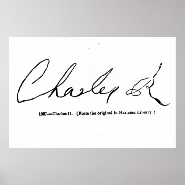 Signature of Charles II Poster (Front)