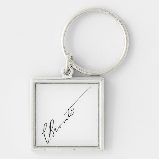 signature of Charlotte Brontë Keychain (Front)