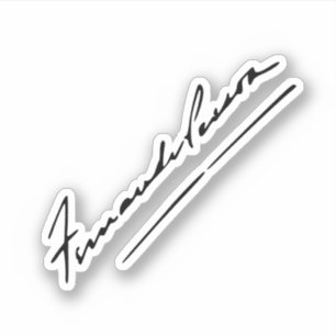 Signature of Fernando Pessoa Sticker