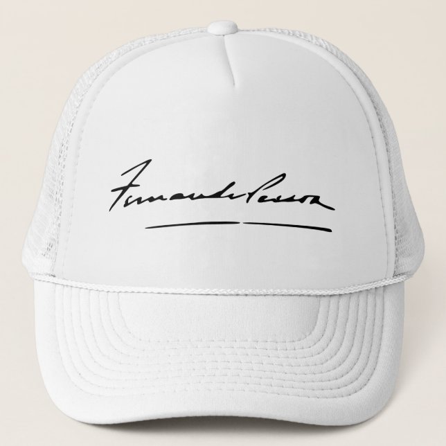Signature of Fernando Pessoa Trucker Hat (Front)