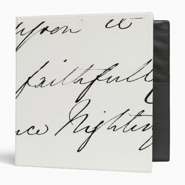Signature of Florence Nightingale Binder (Front/Inside)