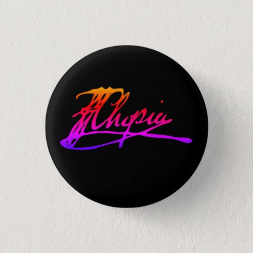 Signature of Frdric Chopin Button