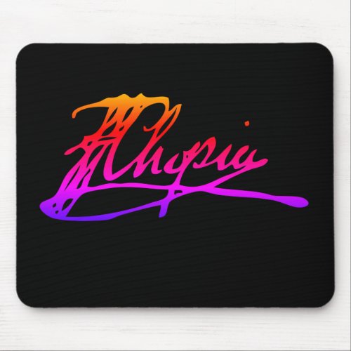 Signature of Frdric Chopin Mouse Pad