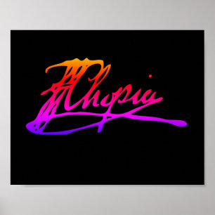 Signature of Frédéric Chopin Poster