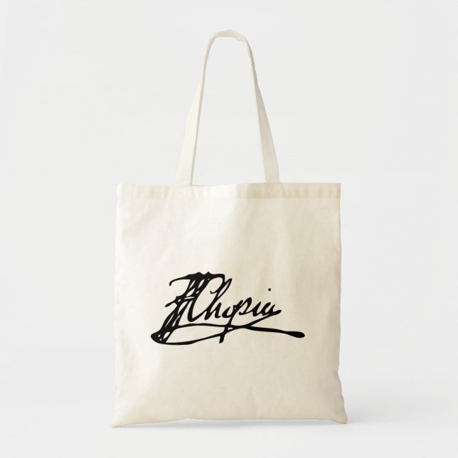 Signature of Frédéric Chopin Tote Bag (Front)
