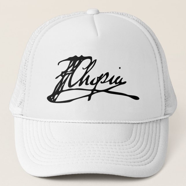 Signature of Frédéric Chopin Trucker Hat (Front)