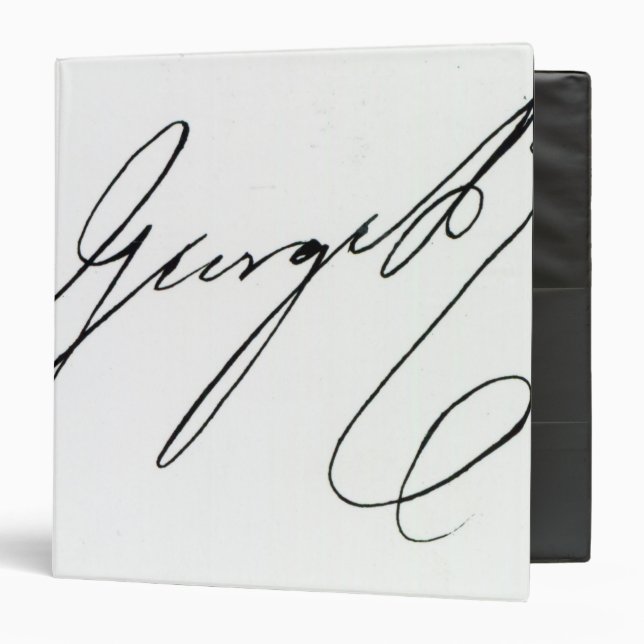 Signature of George IV 3 Ring Binder (Front/Inside)