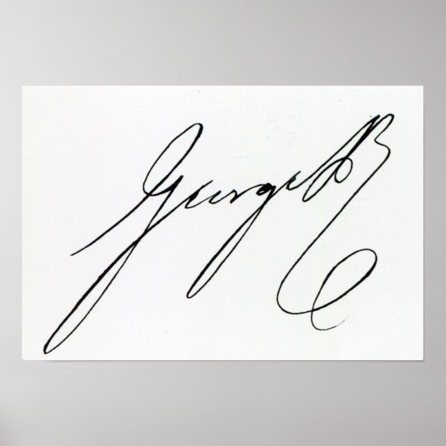 Signature of George IV Poster (Front)