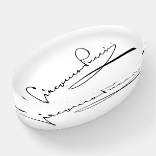 Signature of Giacomo Puccini Paperweight