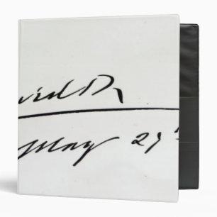 Signature of King Edward VII, May 29th 1906 3 Ring Binder