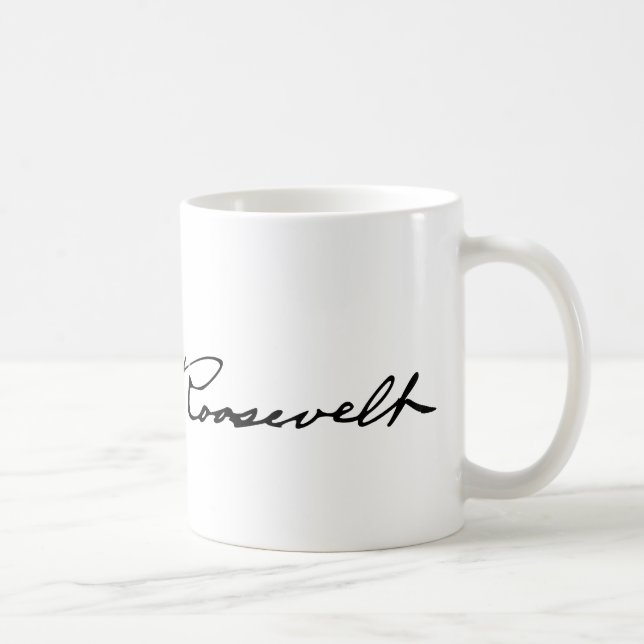 Signature of President Theodore Roosevelt Coffee Mug (Right)