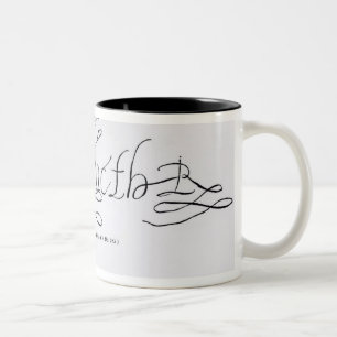 Signature of Queen Elizabeth I Two-Tone Coffee Mug