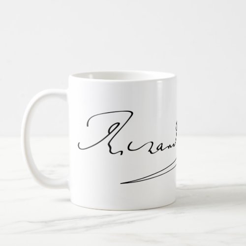 Signature of Richard Wagner Coffee Mug