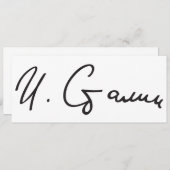 Signature of Soviet Union Premier Joseph Stalin (Front/Back)
