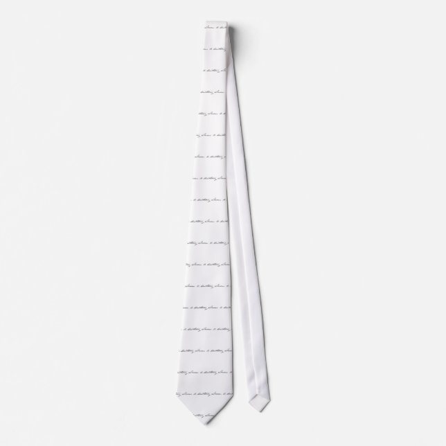 Signature of Suffragette Susan B. Anthony Tie (Front)