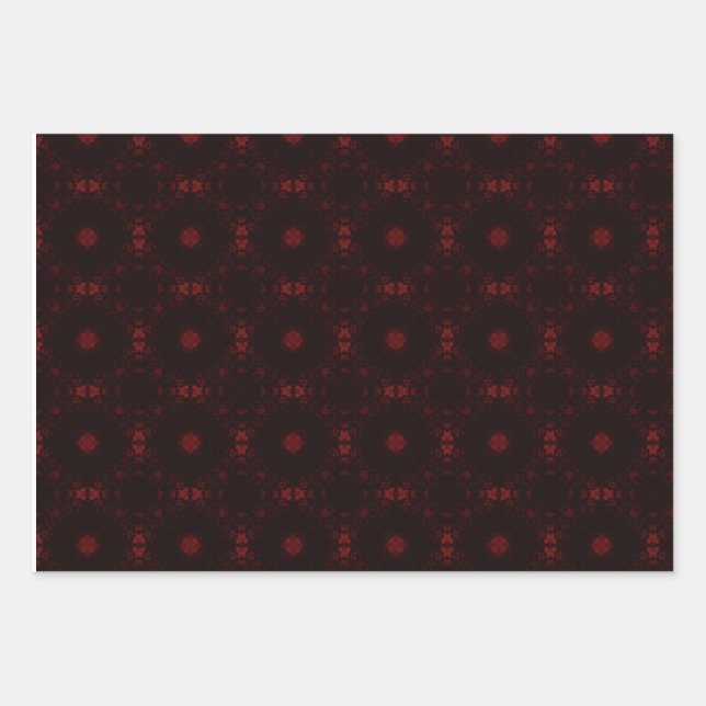 Signature Pattern Goth Trio Wrapping Paper Sheets (Front)