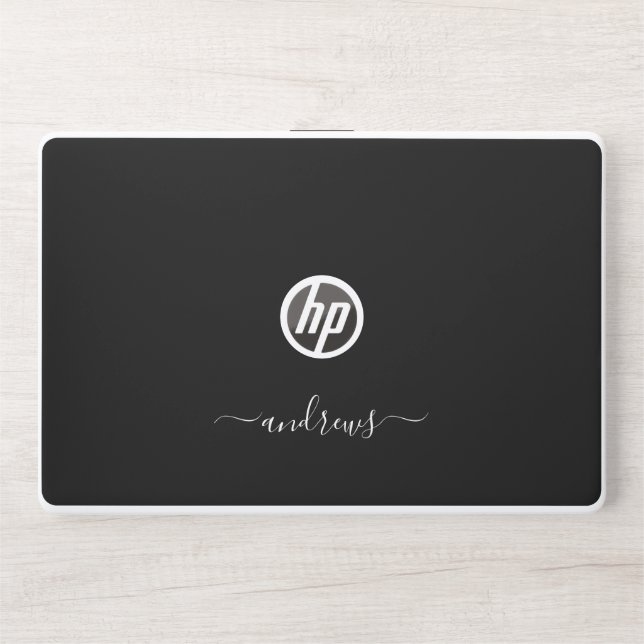 Signature Personalized Monogram HP Laptop Skin (Front)