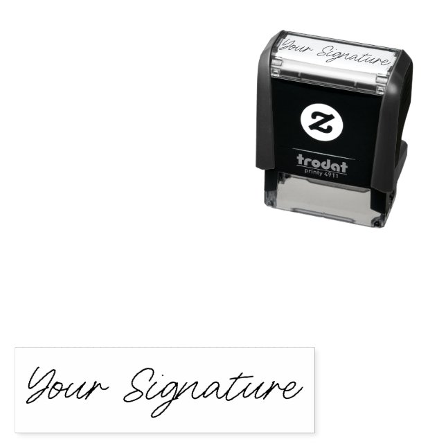 Signature Photo Image Template DIY Self-inking Stamp (In Situ)