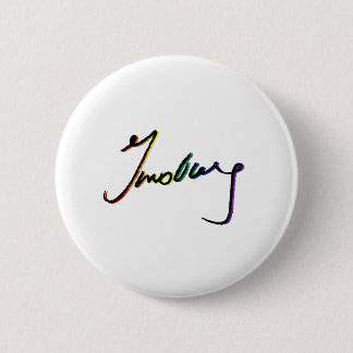 Signature Ruth Bader Ginsburg Pride Rainbow - LGBT Pinback Button