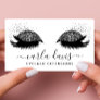 Signature Script Black Glitter Eyelashes Business Card