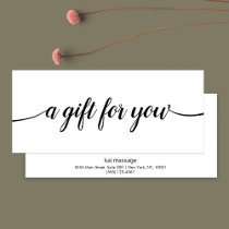 Signature Script Salon Spa Gift Certificate Cards