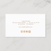  Signature Script Simple Light Pink Social Media Business Card (Back)