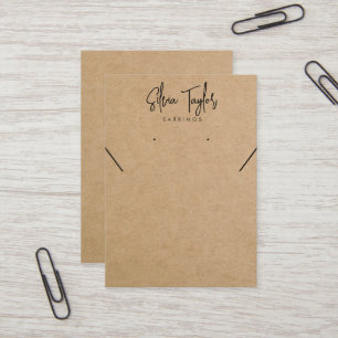 Signature Script Your Logo Earring Display Card