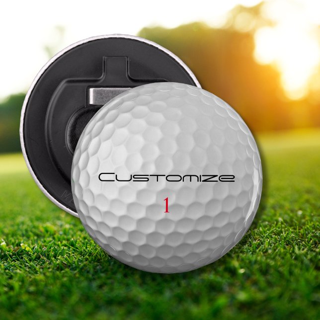 Signature Series 1 Personalized Golf Ball Gifts Bottle Opener (Creator Uploaded)