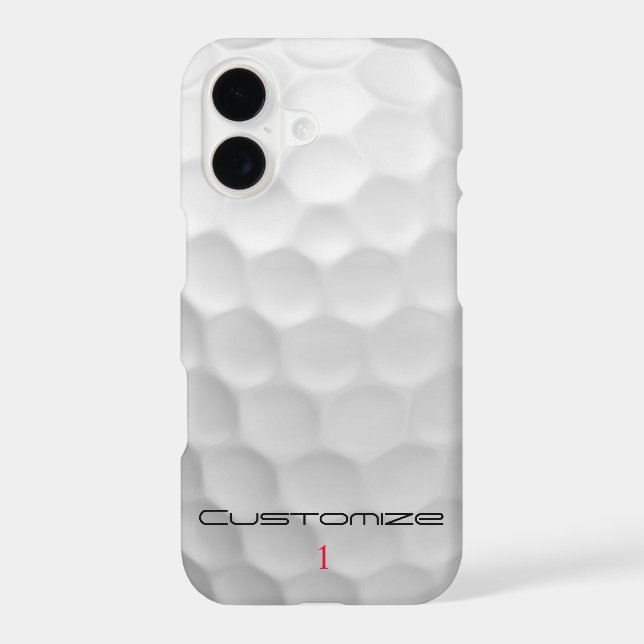 Signature Series 1 Personalized Golf Ball Gifts Case-Mate iPhone Case (Back)