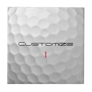 Signature Series 1 Personalized Golf Ball Gifts Ceramic Tile