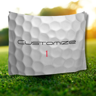 Signature Series 1 Personalized Golf Ball Gifts Fleece Blanket