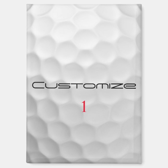 Signature Series 1 Personalized Golf Ball Gifts Magnet (Front)