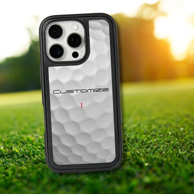 Signature Series 1 Personalized Golf Ball Gifts Otterbox iPhone Case (Creator Uploaded)