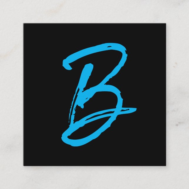 Signature Series | Monogram Square Business Card (Front)