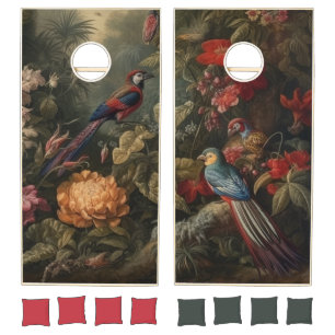 Signature Series Paradise Canopy Vintage Botanical Cornhole Set