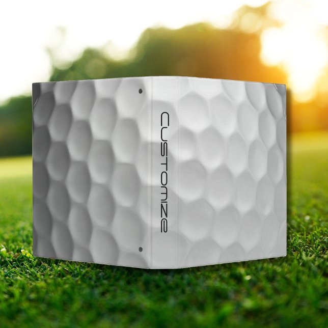 Signature Series Personalized Golf Ball Gifts 3 Ring Binder (Creator Uploaded)