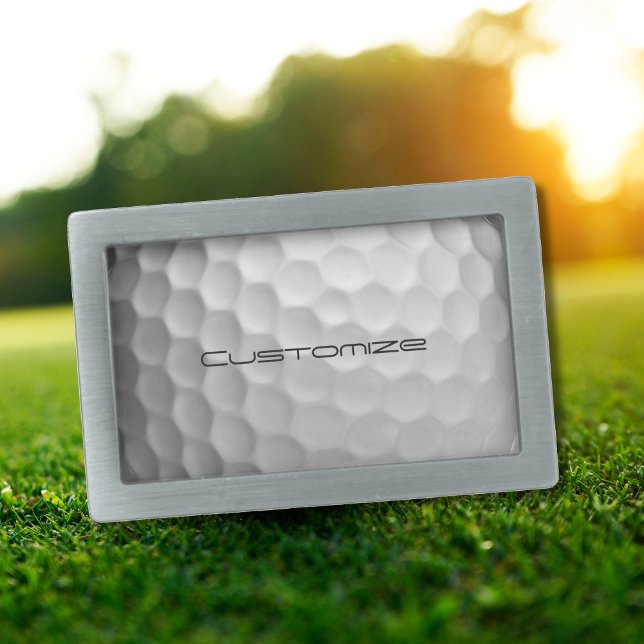 Signature Series Personalized Golf Ball Gifts Belt Buckle (Creator Uploaded)