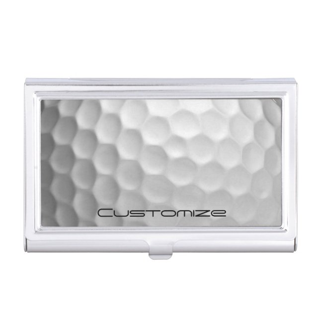 Signature Series Personalized Golf Ball Gifts Business Card Case (Front)