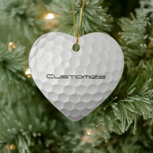Signature Series Personalized Golf Ball Gifts Ceramic Ornament