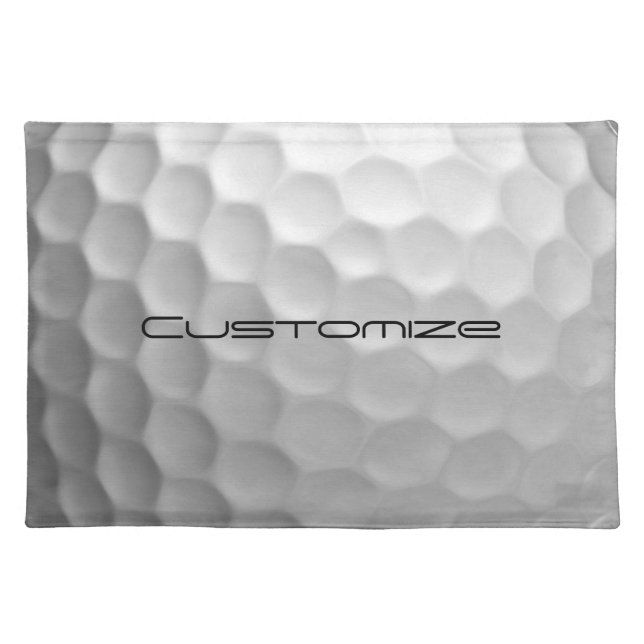 Signature Series Personalized Golf Ball Gifts Cloth Placemat (Front)