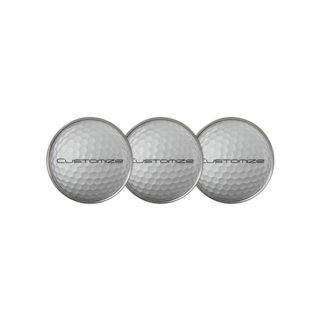 Signature Series Personalized Golf Ball Gifts Golf Ball Marker (3 Up)