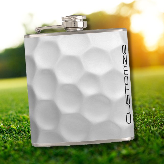 Signature Series Personalized Golf Ball Gifts Hip Flask (Creator Uploaded)