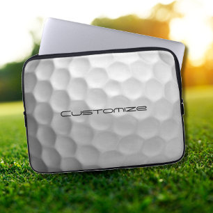 Signature Series Personalized Golf Ball Gifts Laptop Sleeve