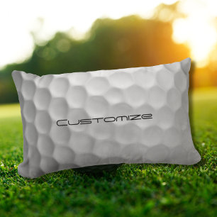 Signature Series Personalized Golf Ball Gifts Lumbar Pillow