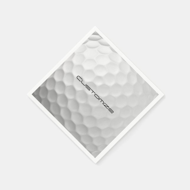Signature Series Personalized Golf Ball Gifts Napkins (Corner)