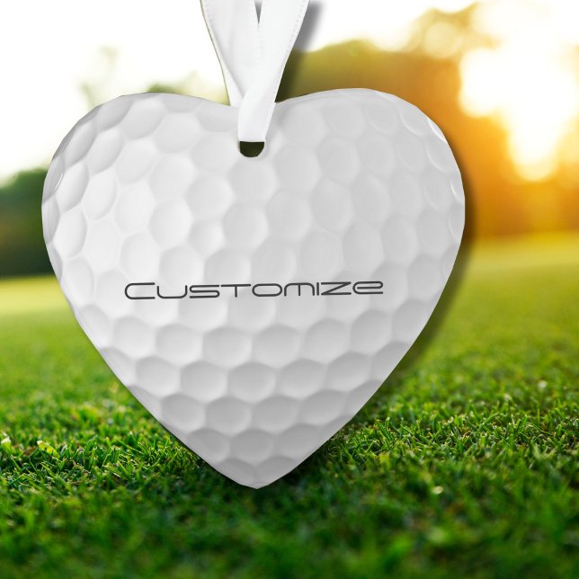 Signature Series Personalized Golf Ball Gifts Ornament (Creator Uploaded)